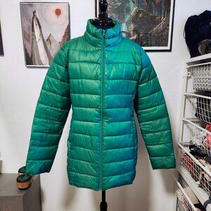 Glacier's Edge green puffer long jacket size Medium